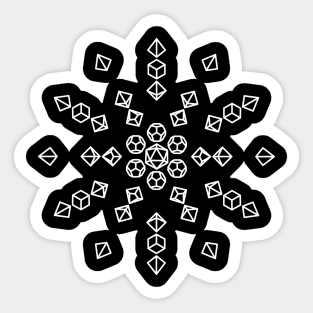 Starburst Polyhedral Dice Sticker